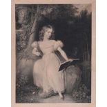 Richard Westall - PRINCESS VICTORIA - Black & White Engraving - 11 x 9 inches - Unsigned