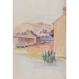 Raymond Piper, RUA - BELFAST CAVEHILL - Watercolour Drawing - 14 x 9.5 inches - Unsigned