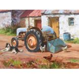 Donal McNaughton - THE OLD BLUE MASSEY - Oil on Board - 18 x 24 inches - Signed