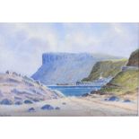 George W. Morrison - FAIRHEAD, COUNTY ANTRIM - Watercolour Drawing - 10 x 14 inches - Signed