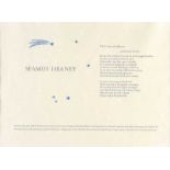 Seamus Heaney - THE COMET AT LULLWATER - Coloured Print - 10 x 13.5 inches - Unsigned