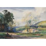 Frank McKelvey, RHA RUA - QUARRY NEAR NEWRY, COUNTY ARMAGH - Watercolour Drawing - 10 x 15