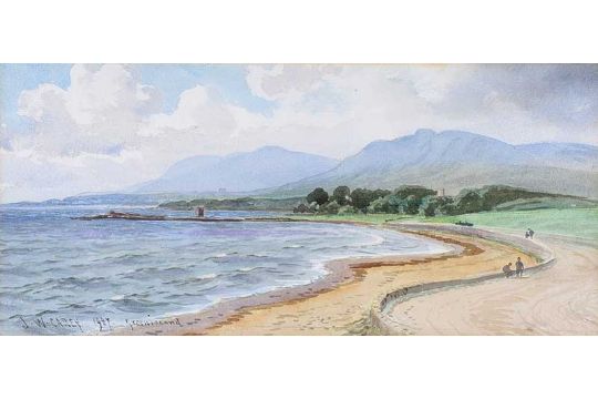 Joseph William Carey - GREENISLAND - Watercolour Drawing - 7 x 15 inches - Signed