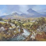 Frank Fitzsimons - SLIEVE BINNIAN - Oil on Canvas - 16 x 20 inches - Signed