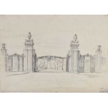 Raymond Piper, RUA - PARLIAMENT BUILDINGS, STORMONT, BELFAST - Pencil on Paper - 11 x 15 inches -