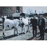 Diarmuid Boyd - HORSE FAIR - Coloured Print - 5 x 7 inches - Signed