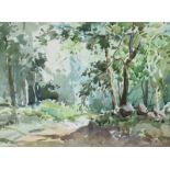 Maurice Canning Wilks, ARHA RUA - IN CREGAGH WOOD, CUSHENDUN - Watercolour Drawing - 10 x 14