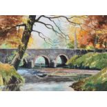 James McKendry - AUTUMN TREES, MINNOWBURN - Watercolour Drawing - 12 x 16 inches - Signed