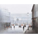 Anthony Klitz - A LONDON STREET - Oil on Canvas - 14 x 18 inches - Signed