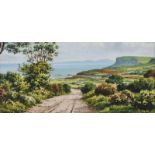 George Farrell - FAIRHEAD, COUNTY ANTRIM - Watercolour Drawing - 5 x 11 inches - Signed