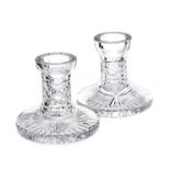 WATERFORD CUT LEAD CRYSTAL CANDLESTICKS