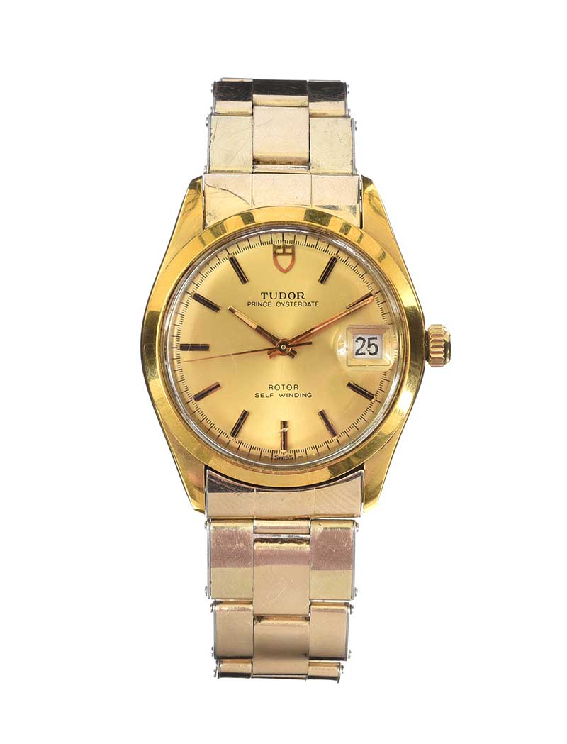 TUDOR 14CT GOLD PLATED STAINLESS STEEL WRIST WATCH