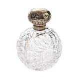 STERLING SILVER TOPPED SCENT DECANTER