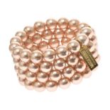 MOSCHINO FAUX PEARL BRACELET