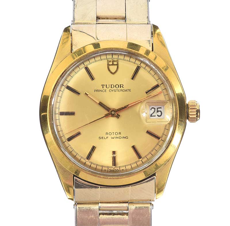 TUDOR 14CT GOLD PLATED STAINLESS STEEL WRIST WATCH - Image 2 of 2