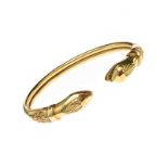 18CT GOLD SNAKE BANGLE