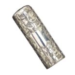 SILVER CASED SCENT BOTTLE