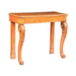 VICTORIAN OAK CONSOLE TABLE