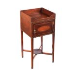 GEORGIAN MAHOGANY BEDSIDE PEDESTAL