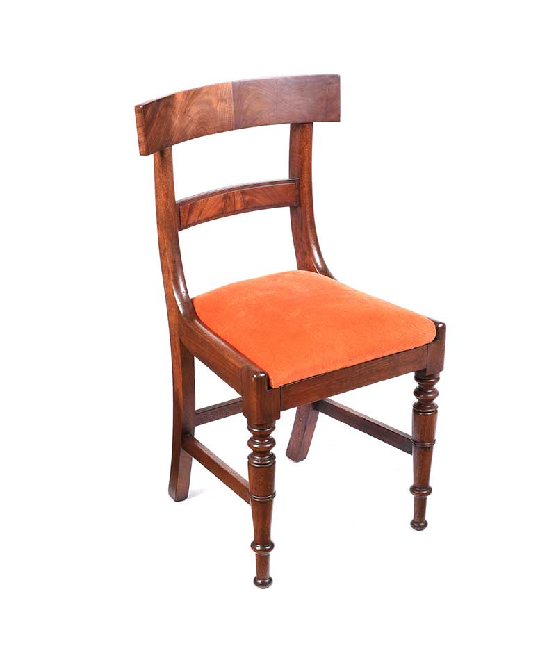 SET OF EIGHT GEORGIAN BAR BACK DINING ROOM CHAIRS - Image 2 of 6