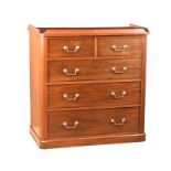 ANTIQUE MAHOGANY SHIP'S CHEST OF DRAWERS
