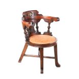 VICTORIAN MAHOGANY STEAMER CHAIR