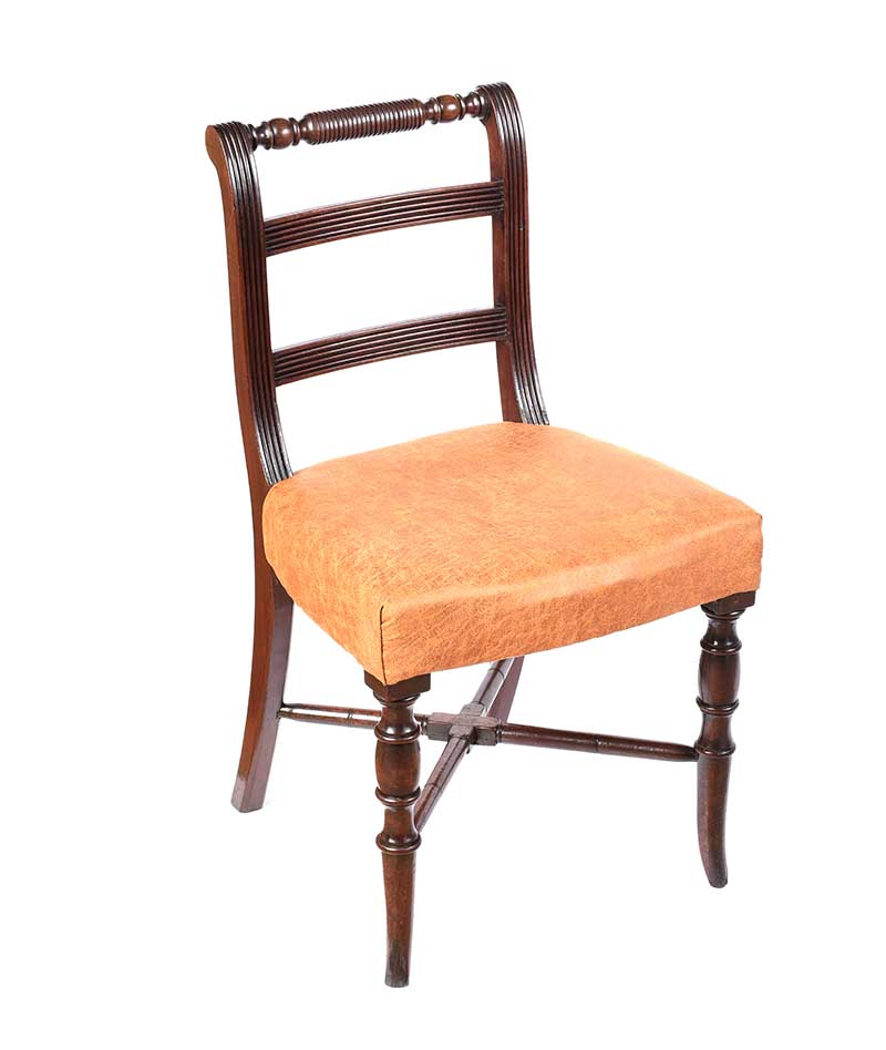 REGENCY MAHOGANY SIDE CHAIR