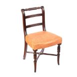 REGENCY MAHOGANY SIDE CHAIR