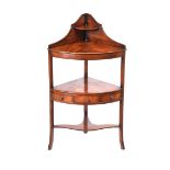 TWENTIETH CENTURY MAHOGANY CORNER WASHSTAND