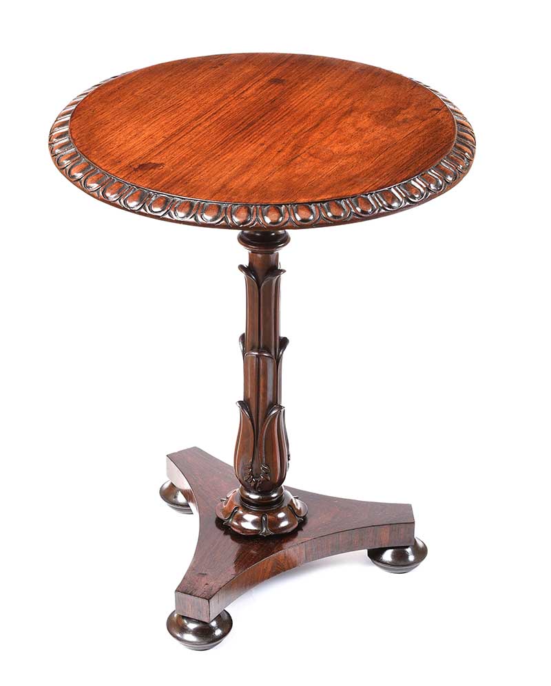 WILLIAM IV ROSEWOOD LAMP TABLE