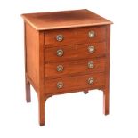 EDWARDIAN MAHOGANY FOUR DRAWER CHEST