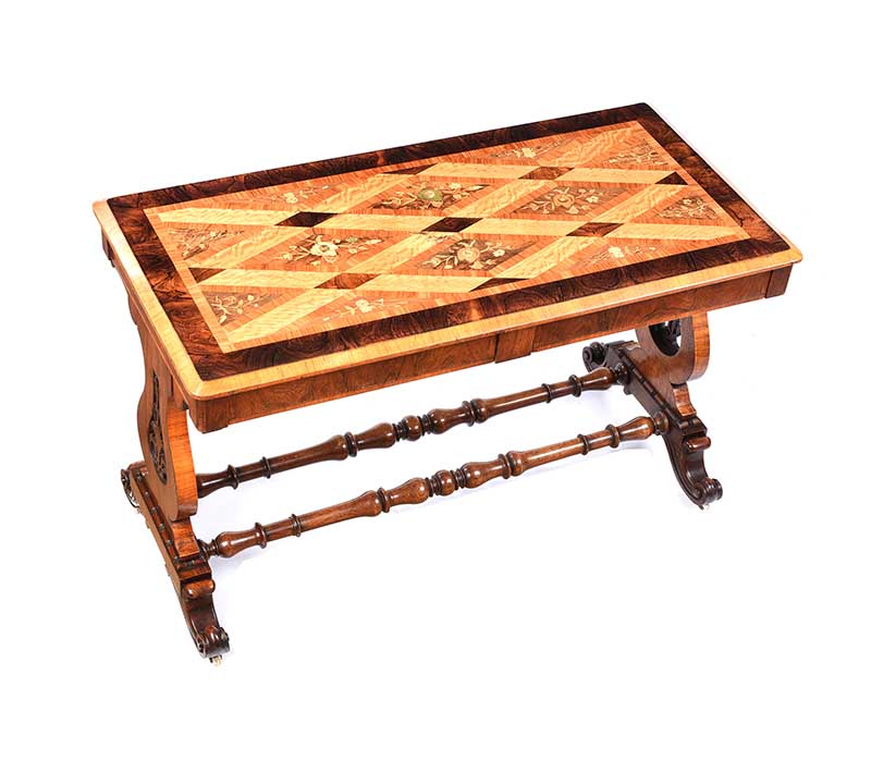 WILLIAM IV INLAID SIDE TABLE - Image 2 of 9