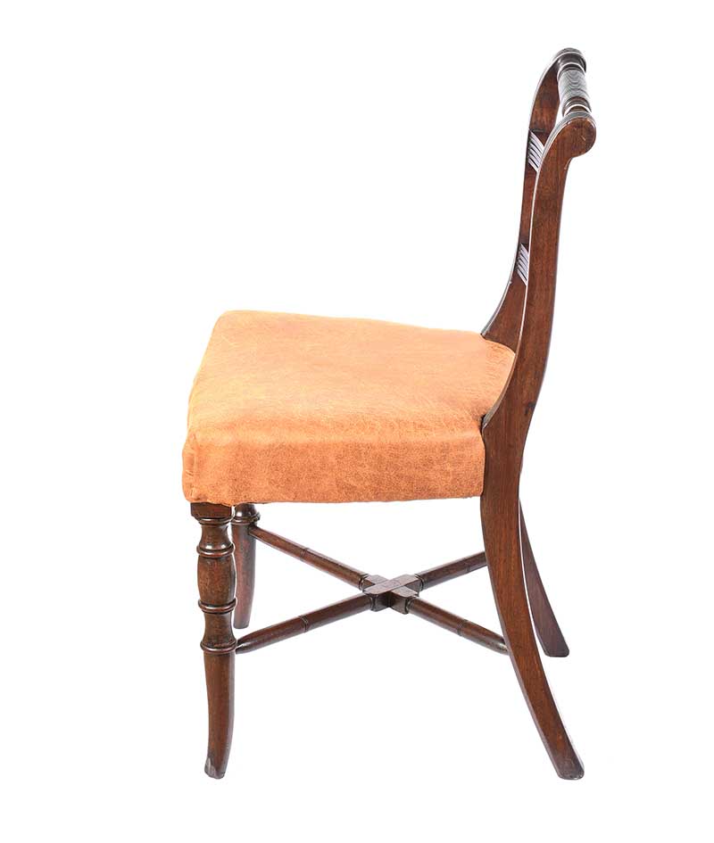 REGENCY MAHOGANY SIDE CHAIR - Image 5 of 6