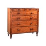 VICTORIAN MAHOGANY CHEST OF DRAWERS