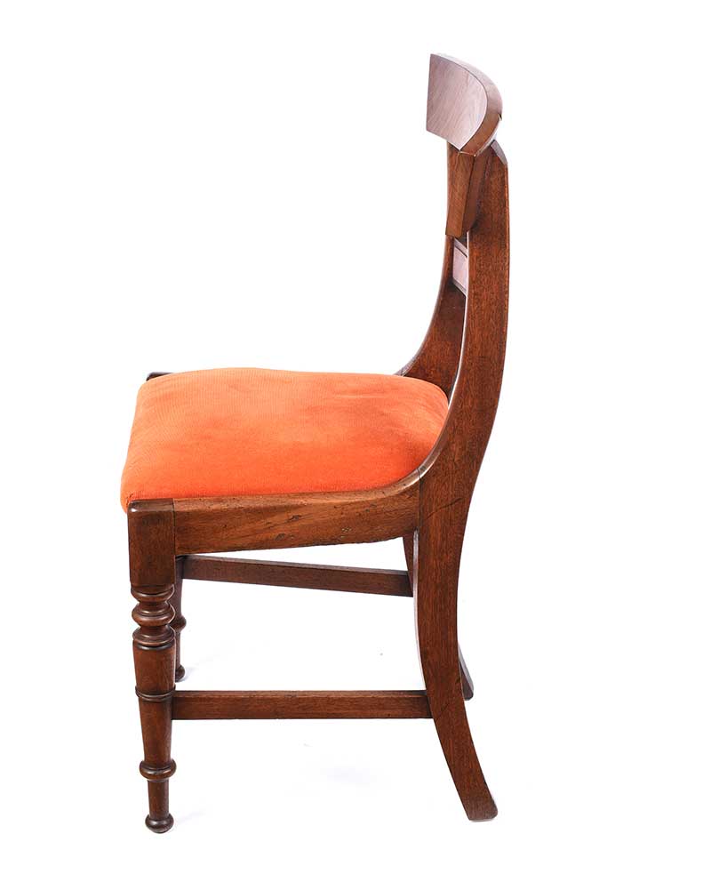 SET OF EIGHT GEORGIAN BAR BACK DINING ROOM CHAIRS - Image 5 of 6