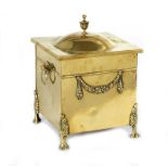 ADAM'S STYLE BRASS COAL BOX