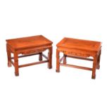 PAIR OF CHINESE STYLE LAMP TABLES