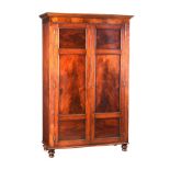 GEORGIAN MAHOGANY WARDROBE