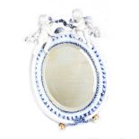 CONTINENTAL PORCELAIN DRESSING TABLE MIRROR