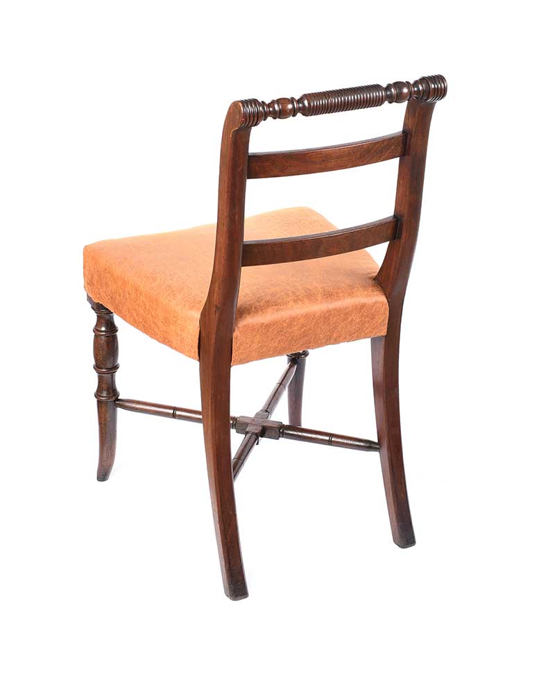 REGENCY MAHOGANY SIDE CHAIR - Image 6 of 6