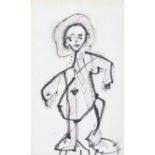 John Kingerlee - FIGURE STUDIES - Mixed Media - 7 x 4 inches - Signed in Monogram