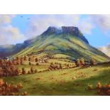 David Overend - LURIG MOUNTAIN, COUNTY ANTRIM - Coloured Print - 6 x 8 inches - Signed