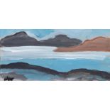 Markey Robinson - ACHILL SHORELINE - Gouache on Board - 6 x 12 inches - Signed