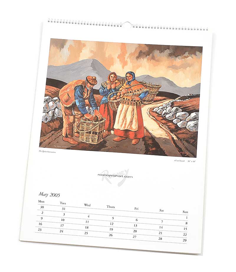 J.P. Rooney - 2005 CALENDER - Set of Twelve Coloured Prints - 9 x 12 inches - Unsigned - Image 2 of 2