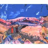 Neil Speers - ON THE WAY HOME - Acrylic on Paper - 4 x 5 inches - Signed in Monogram