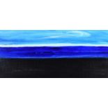 Sean McSweeney, HRHA - SHORELINE BOG II - Oil on Board - 8.5 x 18 inches - Signed