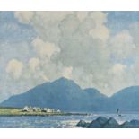 Paul Henry, RHA - SAILING, CONNEMARA - Coloured Print - 17 x 21 inches - Unsigned