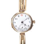 9CT GOLD WRIST WATCH