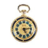 GOLD-PLATED CLAMA FOB WATCH