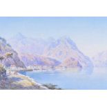 Clande H. Rowbotham - NEAR MENAGGIO, LAKE COMO - Watercolour Drawing - 7 x 10 inches - Signed